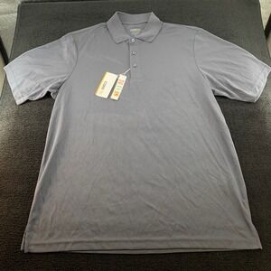 CORE365 Men's Large Carbon Gray Short Sleeve Moisture‎ Wicking Polo Shirt